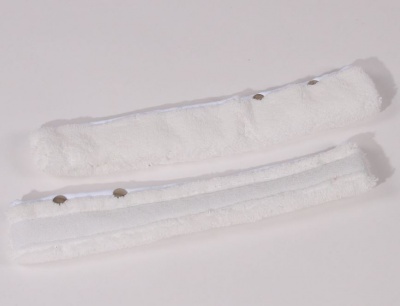 Fenster - Einwascher - Scheuerbezug Microfaser weiß 35cm